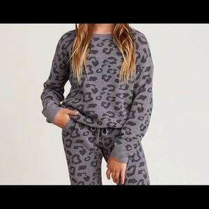 Barefoot Dreams cozy chic ultra lite youth slouchy barefoot in the wild pullover